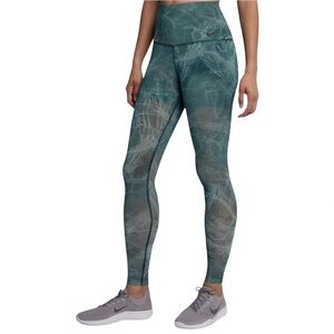 Nike Power Studio High-Rise Performance Tights Green Mesh Compression Size M